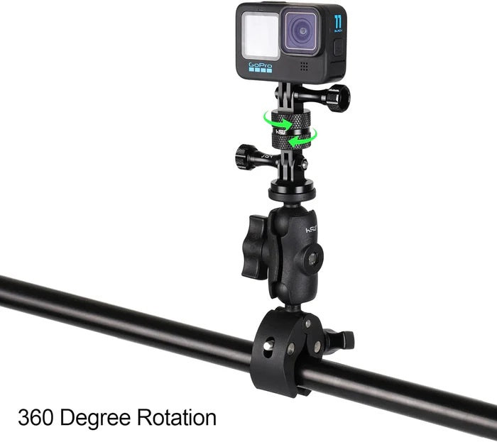 HSU aluminium 360 graden rotatie adapter voor GoPro en actioncams