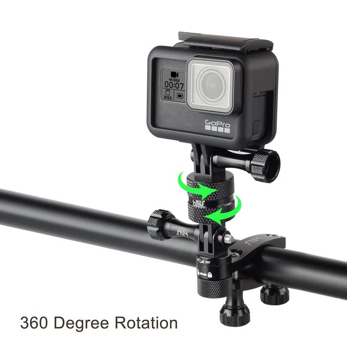 HSU aluminium 360 graden rotatie adapter voor GoPro en actioncams