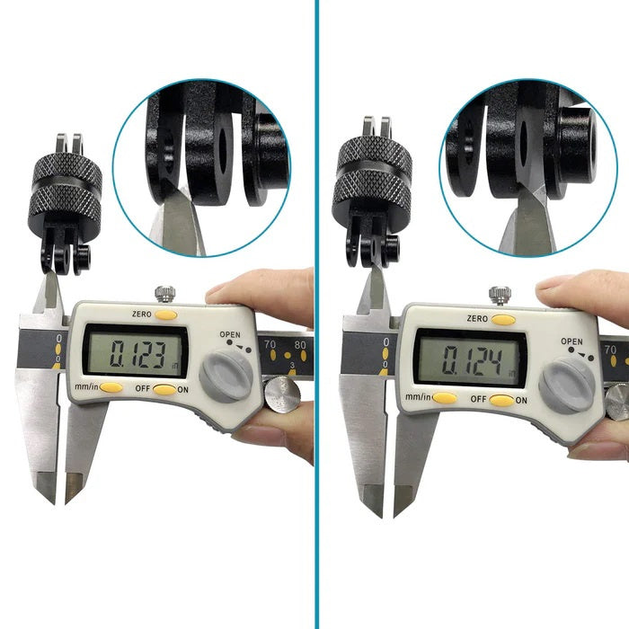 HSU aluminium 360 graden rotatie adapter voor GoPro en actioncams
